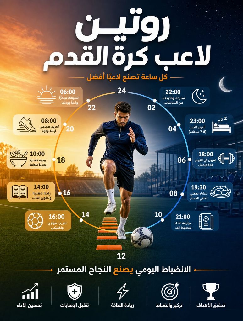 روتين لاعب كرة القدم